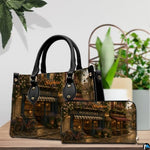Bookstore Leather Bag, Book Purse for Book Lovers, Shoulder Bag