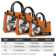 Dimension reference graphic showing three scaled versions for the witch accessory.