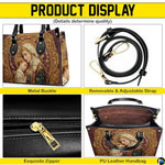 Custom Catholic Virgin Mary Leather Bag, Personalized Name Handbags and Purses for Christian Women Religious Bag Gifts