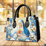 Custom Flower Religious, floral Handbag for Christian Women Gift