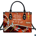 Dragonfly cross handbag displayed with matching continental wallet