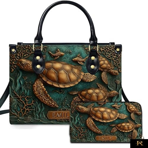 PREAUREUM "{split_values}" Personalized {collection_title} Leather Handbag