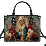 Lifestyle perspective highlighting shoulder carry of the Marian handbag with crossbody strap.