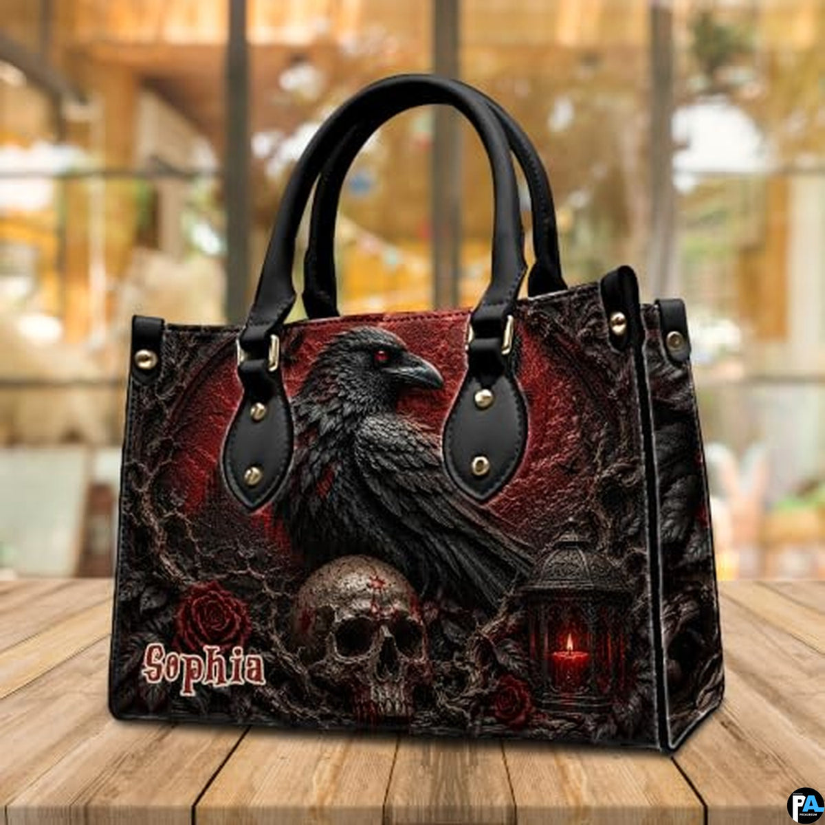 Personalized Bird dark fantasy gothic art Shoulder Bag