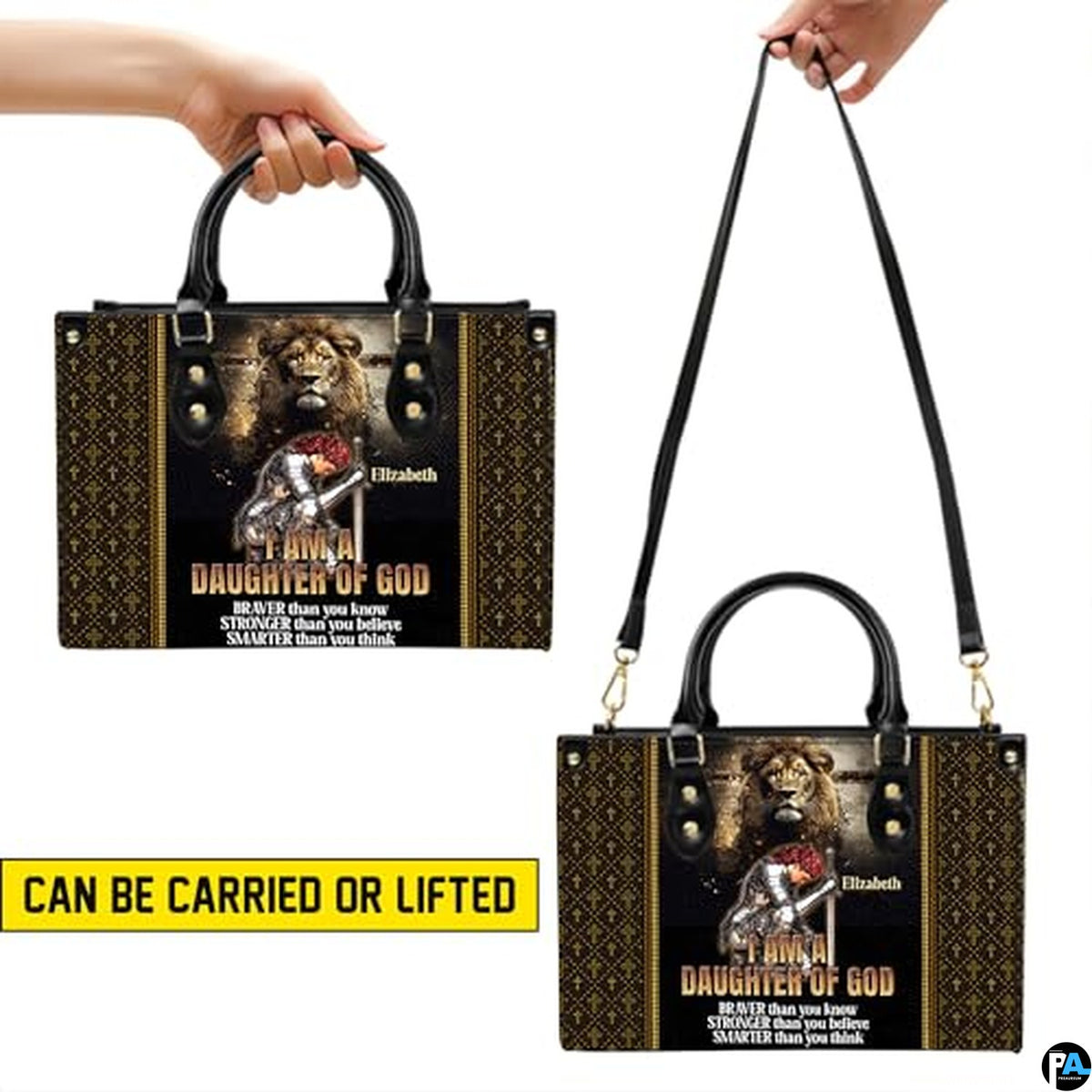Personalized Christian Leather Handbag For Women, Bible Purse, Religious Bags Christian Gift For Women Her, Jesus Bag