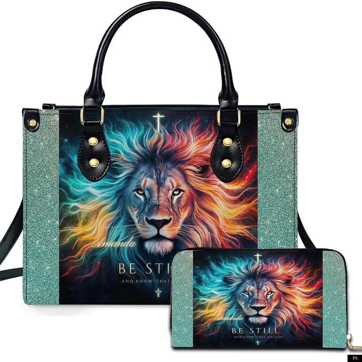 PREAUREUM "{split_values}" Personalized {collection_title} Leather Handbag