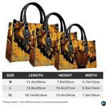 Personalized Black Women Leather Bag, Custom Name African Purses and Handbags Gifts for Mom Birthday Christmas Mothers Day