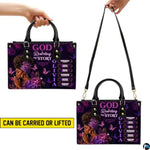 Personalized African American Leather Bag, African Purse, Gifts for Black Girl Women, Black History Handbags