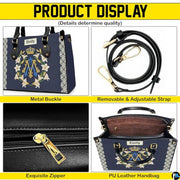 Custom Catholic Virgin Mary Leather Bag, Personalized Name Handbags and Purses for Christian Women Religious Bag Gifts