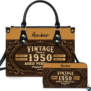 Personalized Black Women Leather Bag, Custom Name African Purses and Handbags Gifts for Mom Birthday Christmas Mothers Day