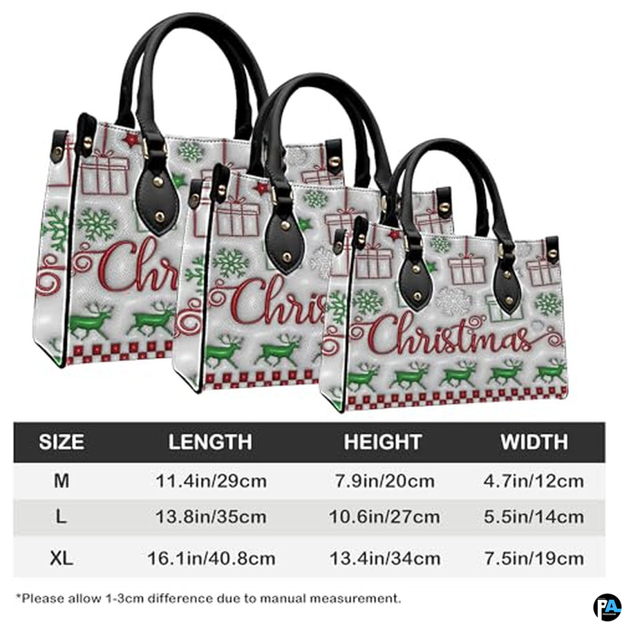 Personalized Christmas Holiday Elements Handbag for Christmas Gift