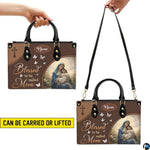 Personalized Leather Tote Bag and Purse for Mom Grandma, Custom Name Tote Bag, Birthday Gift for Mother, Grandma Gift Idea