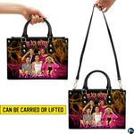 Personalized Leather Handbag for Black Women, Custom African Purse Bag Set, Birthday Meaningful Gifts for Mom, Friend