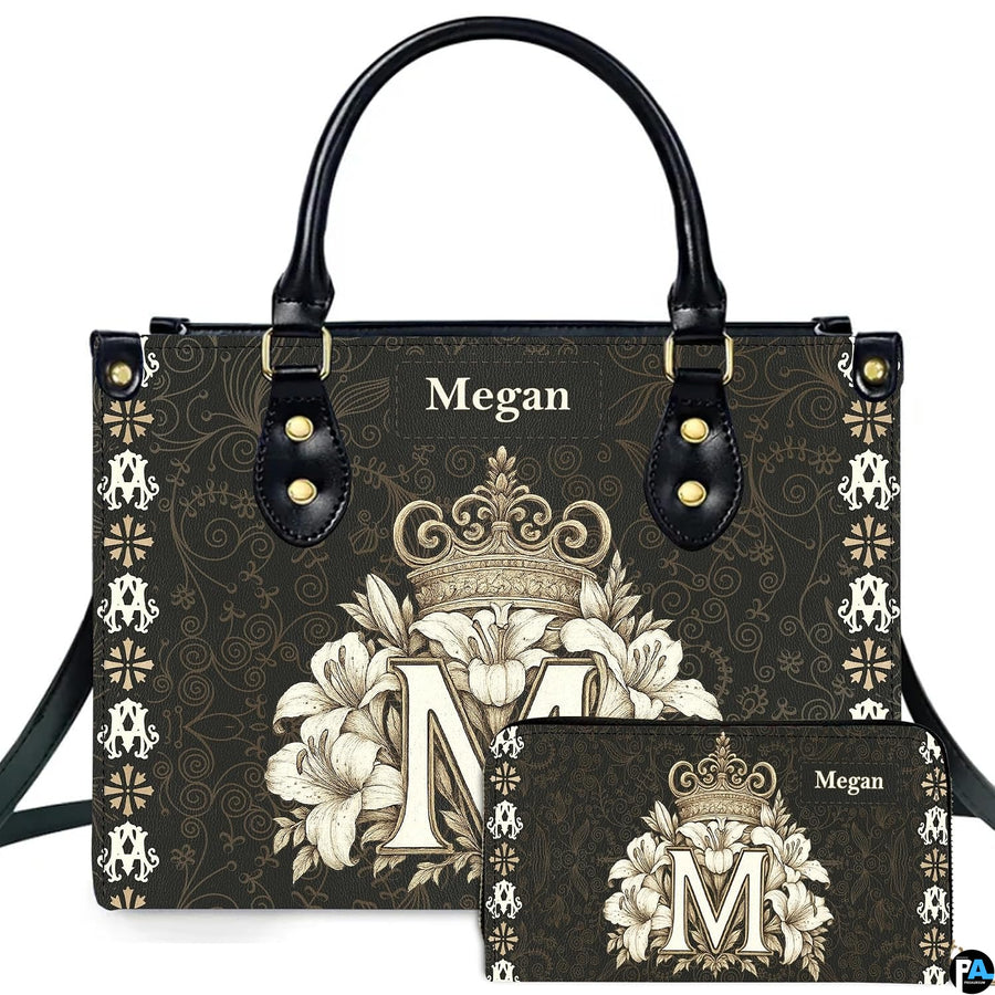 Custom Catholic Virgin Mary Leather Bag, Personalized Name Handbags and Purses for Christian Women Religious Bag Gifts