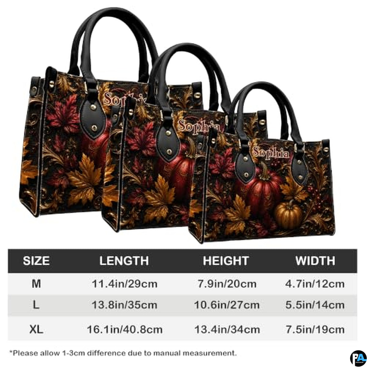 Personalized Halloween Gothic Leather Handbag Custom Raven Black Cat Purse Dark Fantasy Shoulder Bag Gift for Women