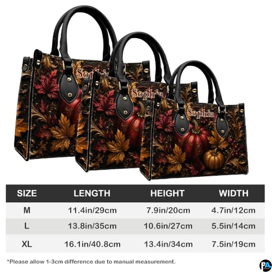 Personalized Halloween Gothic Leather Handbag Custom Raven Black Cat Purse Dark Fantasy Shoulder Bag Gift for Women