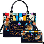 Personalized Christian Leather Handbag, Jesus Christian Tote Bag, Bible Purse, Religious Bags Gift for Mom, Women