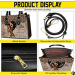 Personalized Leather Handbag for Black Women, Custom African Purse Bag Set, Birthday Meaningful Gifts for Mom, Friend