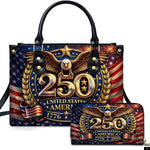 PREAUREUM "{split_values}" Personalized {collection_title} Leather Handbag