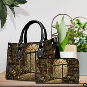Bookstore Leather Bag, Book Purse for Book Lovers, Shoulder Bag