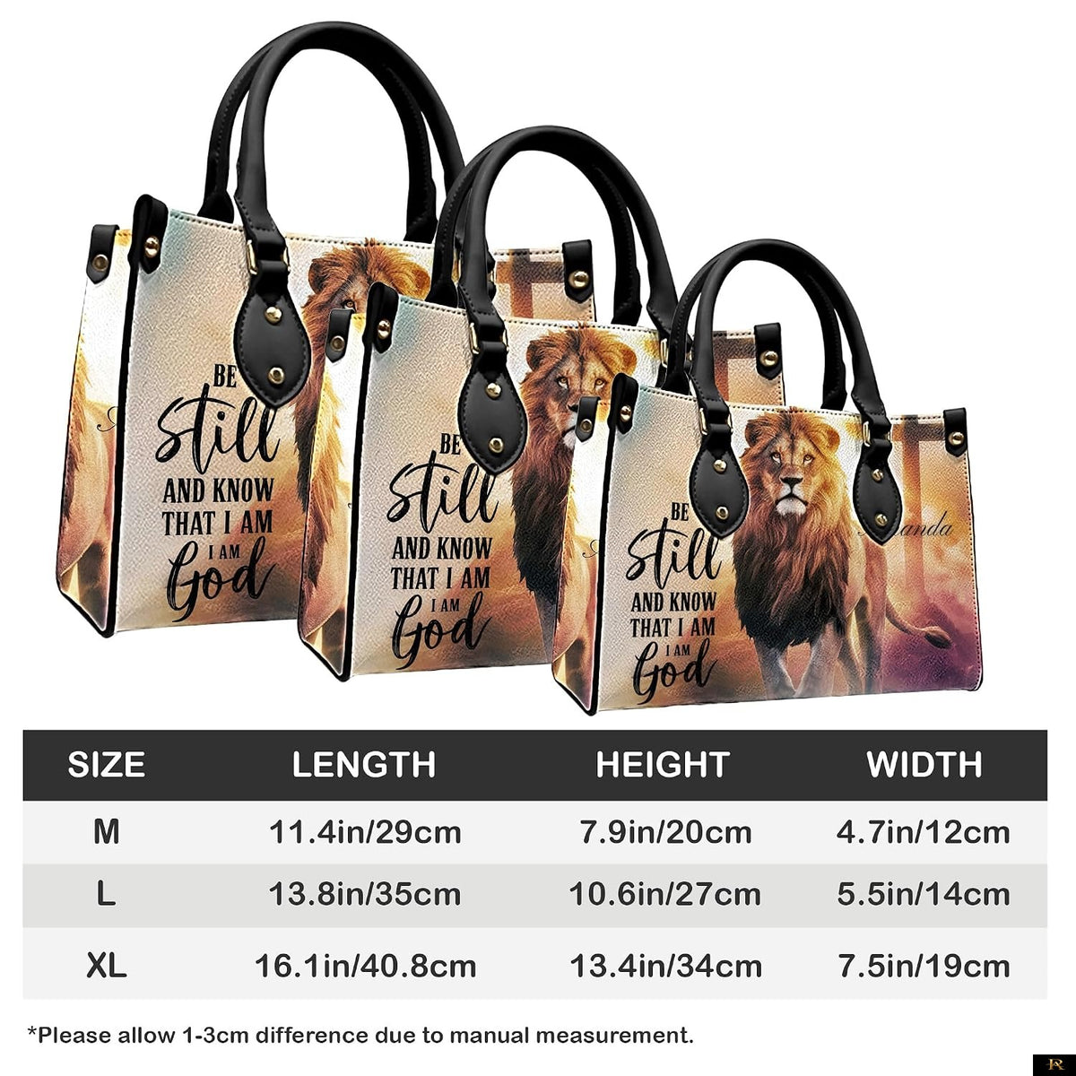 PREAUREUM "{split_values}" Personalized {collection_title} Leather Handbag