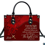 Personalized Christian Leather Handbag – Custom Purse Faith Gift for Mom, Grandma, Women Birthday or Christmas