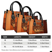PREAUREUM "{split_values}" Personalized {collection_title} Leather Handbag