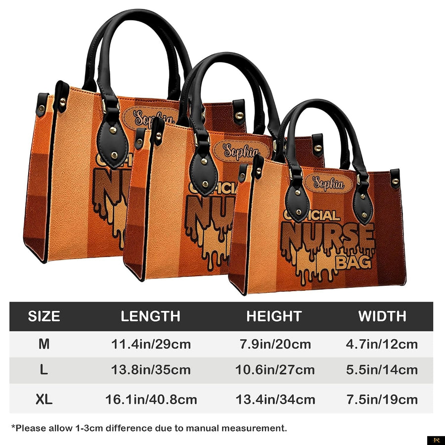 PREAUREUM "{split_values}" Personalized {collection_title} Leather Handbag