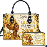 Gilded Afrocentric Empress Portrait and Magnolia Botanical Art Design