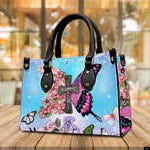 PREAUREUM "{split_values}" Personalized {collection_title} Leather Handbag