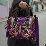 Personalized Christian Leather Handbag, Jesus Christian Tote Bag, Bible Purse, Religious Bags Gift for Mom, Women