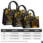 Personalized Black Woman Gold Rose Quote Handbag for Meaningful Gifts
