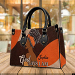 PREAUREUM "{split_values}" Personalized {collection_title} Leather Handbag