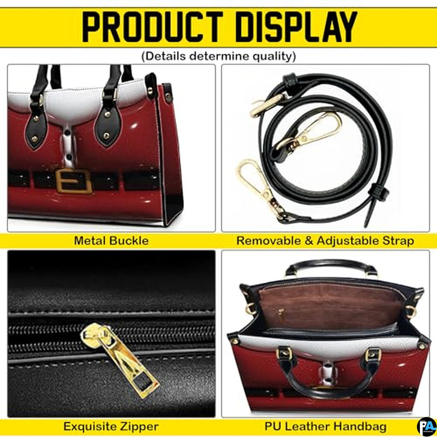 Personalized 3D Inflated Santa's Suit Handbag for Christmas Gift