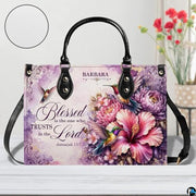Personalized Christian Leather Handbag, Jesus Christian Tote Bag, Bible Purse, Religious Bags Gift for Mom, Women