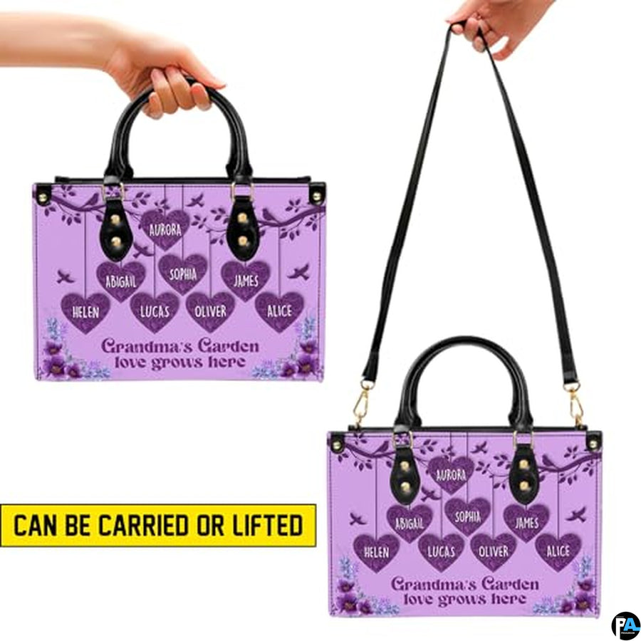 Personalized Bird Flower personalized family garden Handbag