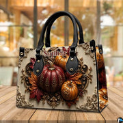 Personalized Halloween Gothic Leather Handbag Custom Raven Black Cat Purse Dark Fantasy Shoulder Bag Gift for Women