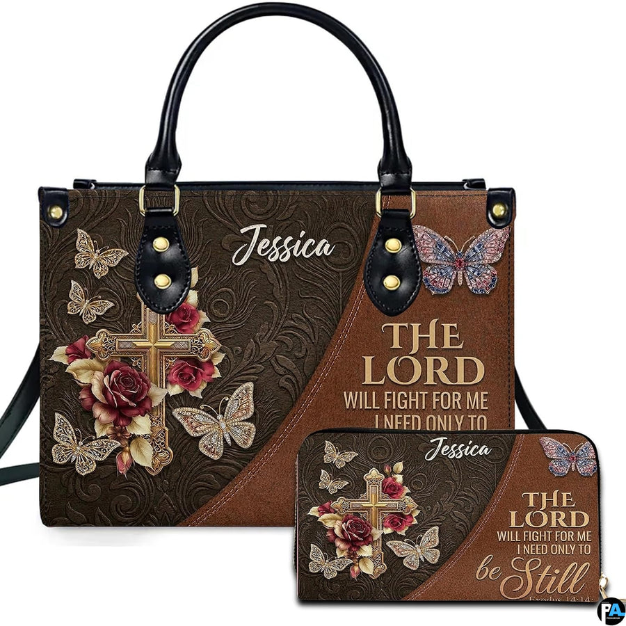 Personalized Christian Leather Handbag – Custom Purse Faith Gift for Mom, Grandma, Women Birthday or Christmas