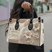 Personalized Christian Leather Handbag – Custom Purse Faith Gift for Mom, Grandma, Women Birthday or Christmas