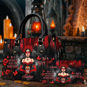 PREAUREUM "{split_values}" Personalized {collection_title} Leather Handbag