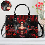 PREAUREUM "{split_values}" Personalized {collection_title} Leather Handbag