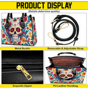 PREAUREUM "{split_values}" Personalized {collection_title} Leather Handbag