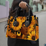 Personalized Black Women Leather Bag, Custom Name African Purses and Handbags Gifts for Mom Birthday Christmas Mothers Day