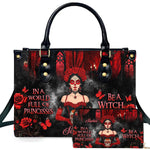 PREAUREUM "{split_values}" Personalized {collection_title} Leather Handbag