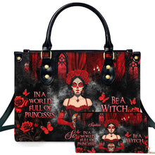 PREAUREUM "{split_values}" Personalized {collection_title} Leather Handbag