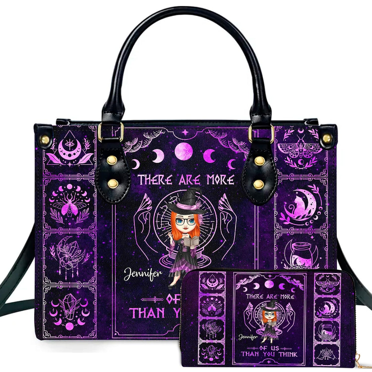 PREAUREUM "{split_values}" Personalized {collection_title} Leather Handbag