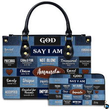 Personalized Christian Leather Handbag For Women, Bible Purse, Religious Bags Christian Gift For Women Her, Jesus Bag