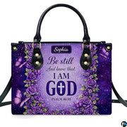 Personalized Christian Leather Handbag – Custom Purse Faith Gift for Mom, Grandma, Women Birthday or Christmas