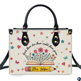 Botanical Floral Book Teacher Handbag