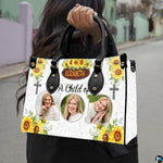 Personalized Sunflower Christian Woman Handbag for Christian Gift